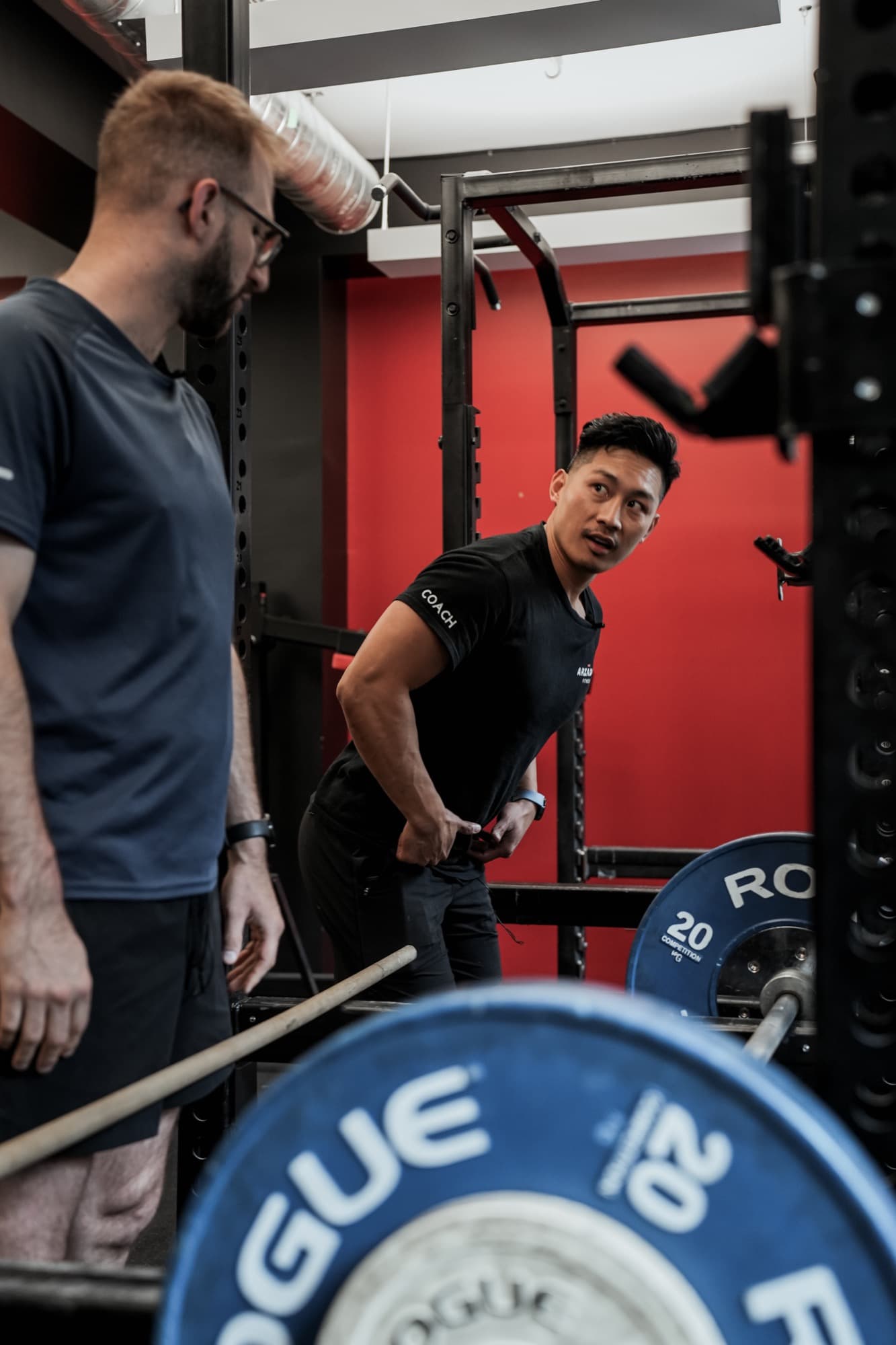 Jay Arzadon coaching a client at Arzadon Fitness Toronto