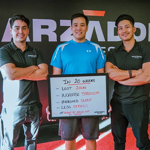 Darryl before and after transformation at Arzadon Fitness Toronto