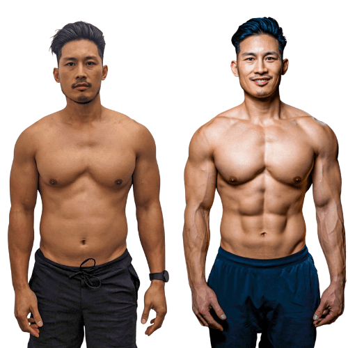 Jay Arzadon before and after transformation at Arzadon Fitness Toronto