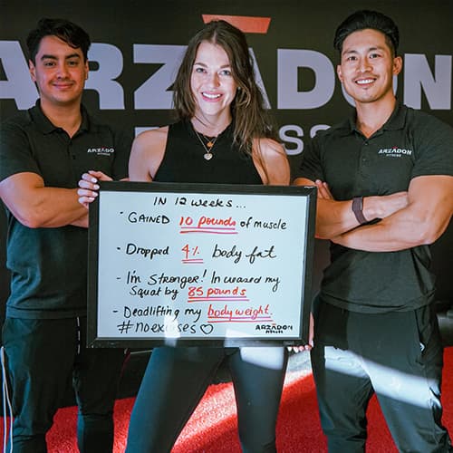 Alexandra before and after at Arzadon Fitness Toronto