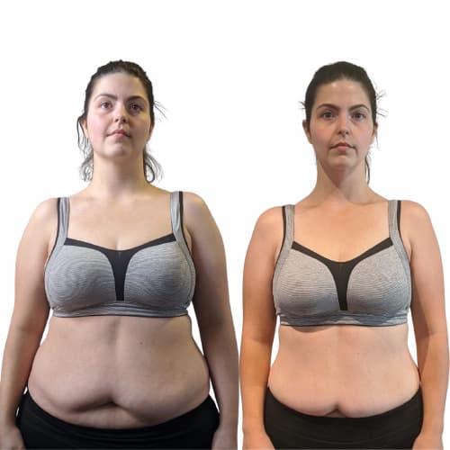 Irene before and after at Arzadon Fitness Toronto