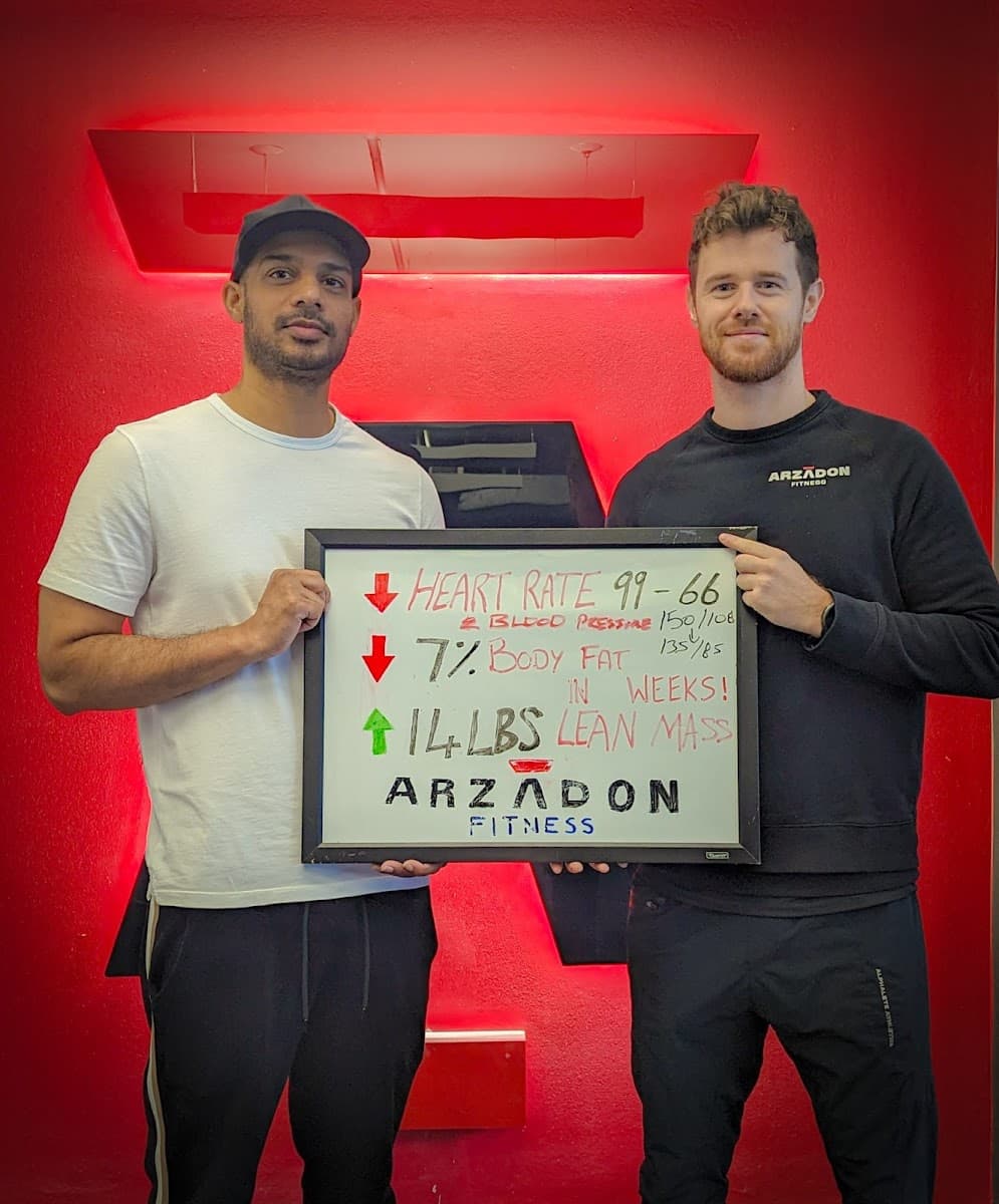 Metturan K. before and after at Arzadon Fitness Toronto